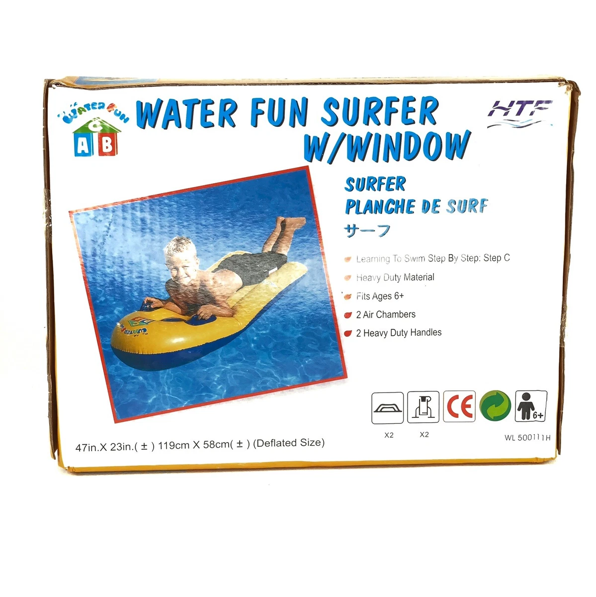 Water fun surfer with on sale window