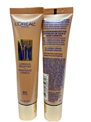 2 loreal visible lift luminous serum tint 803 gold/or scuffed exterior