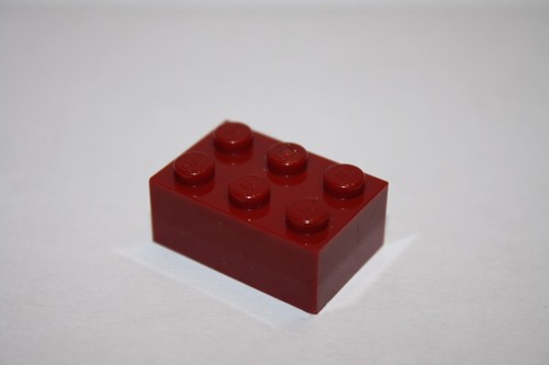 Lot of 4 LEGO 2x3x1 Dark Red Brick (Item # 3002) - Picture 2 of 6