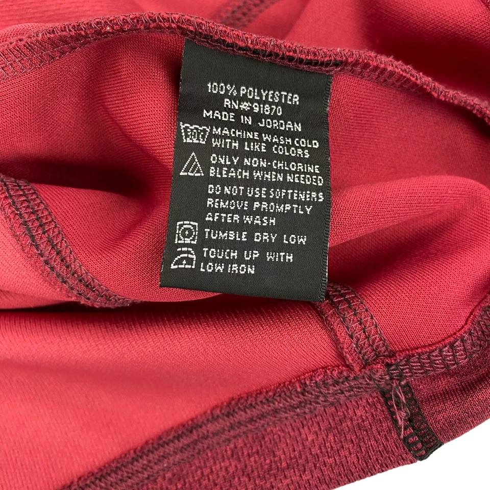 Pebble Beach Performance Hombres L Golf Pullover Cuarto 1/4 Cremallera Sudadera Roja Foto 4 de 4