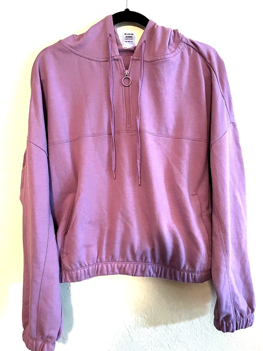 Lilac cropped hoodie sale