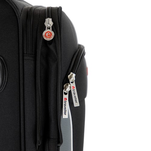 Traveller PROnature Weichgepäck Trolley 4-Rad Stoff Koffer M 65cm 3,1kg erw. - Bild 3 von 7