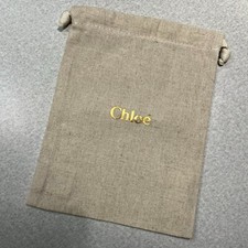 NEW Chlo Small Drawstring Dust Bag Beige Storage Cover 6" x 7.5 One Piece