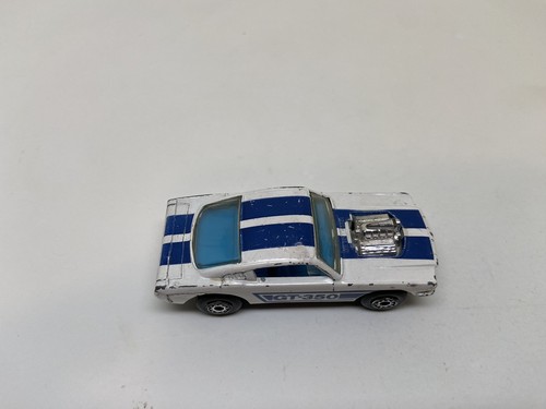 MATCHBOX-SUPERFAST-#23-FORD MUSTANG GT350-WHITE-USED-LOOSE- - Picture 5 of 6
