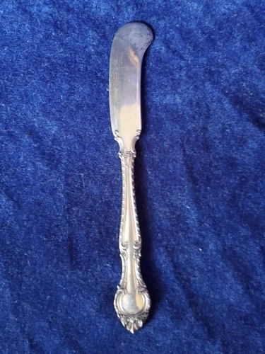ENGLISH GADROON 5 3/4" FLAT HANDLE BUTTER SPERADER Gorham Sterling estate