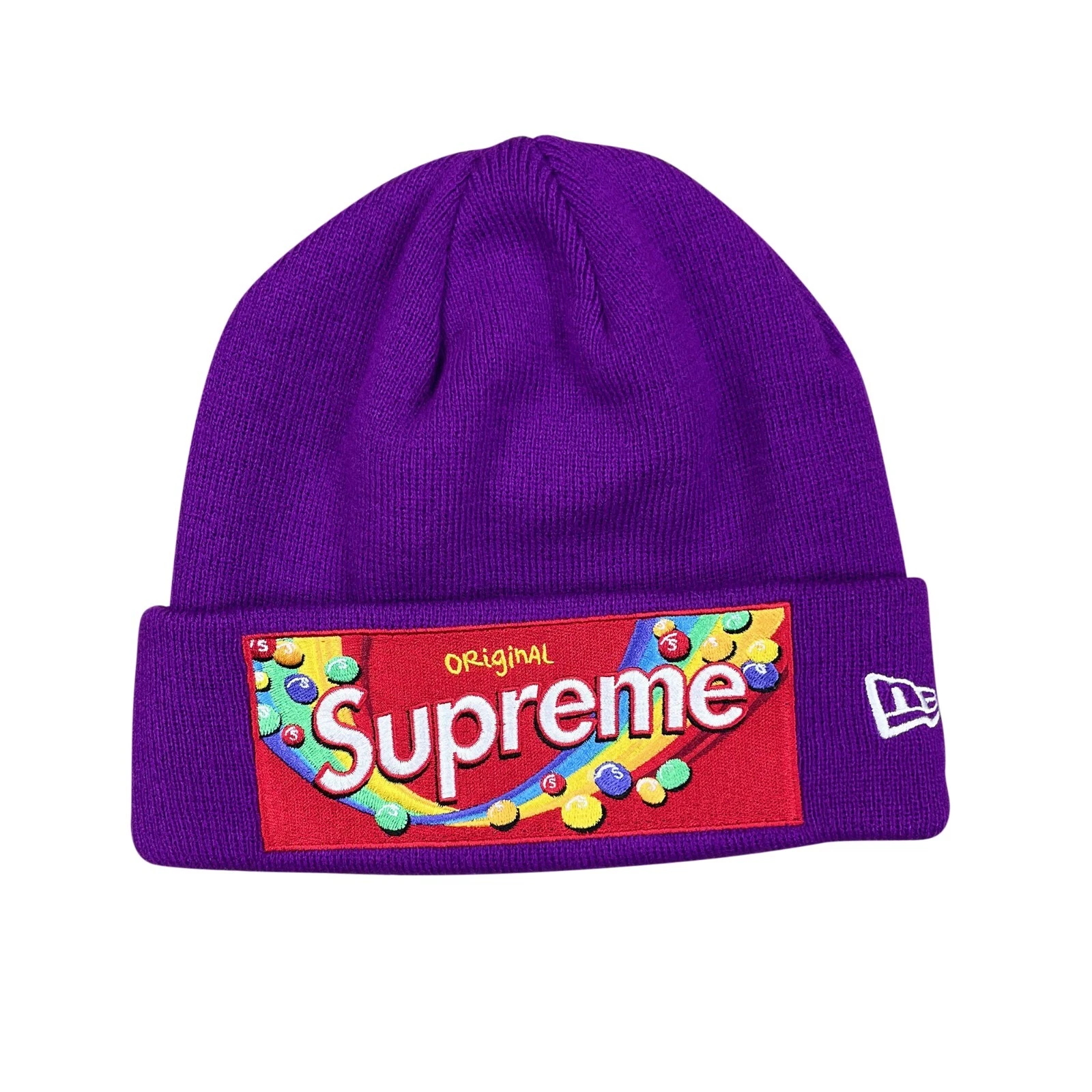 Bonnet violet Supreme x New Era FW21 Skittles