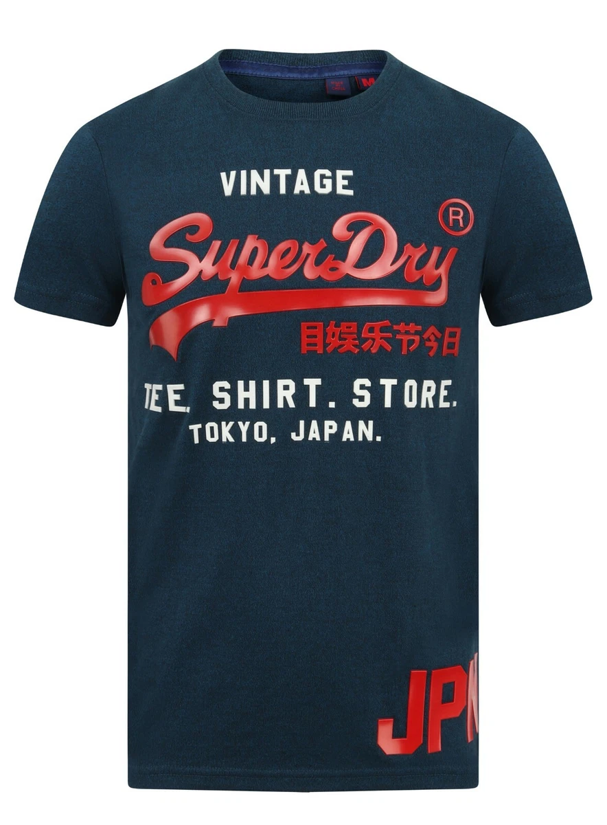 Superdry M10993NT UY9 Shirt Shop Duo Lite Tee Vintage T Shirt Teal Grit