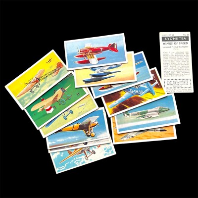1961 Lyons Tee/Sammelkarte WINGS OF SPEED (beschreibend) - Wählen Sie Ihre Karte/n