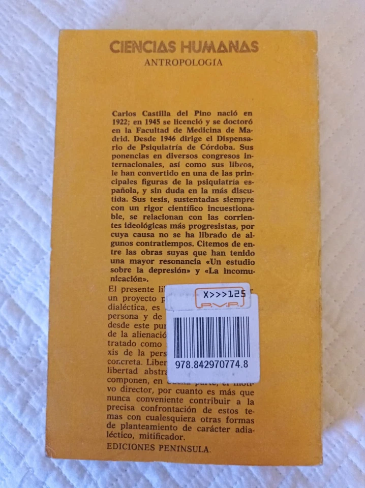 DIALECTICA DE LA PERSONA, DIALECTICA DE LA SITUACION,Carlos Castilla del Pino - Imagen 4 de 4