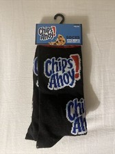 Chips Ahoy Print Nowość Crew Socks - Męskie Rozmiar 6-12