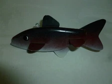  Vintage 7 Inch Wood Unbranded Nicely Done Ice Spearing Decoy  Lot N-944