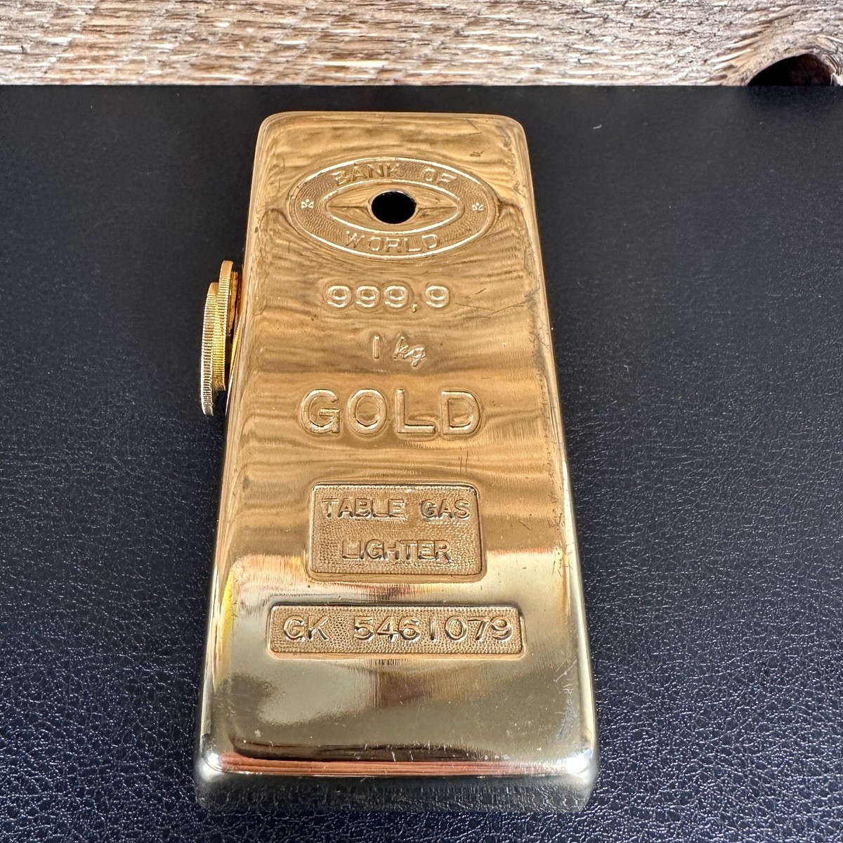 Vintage Prince Gold Bar 999.9 1 Kg Table Gas Lighter Japan Vintage Prince Gold Bar 999.9 1 Kg Table Gas Lighter Japan