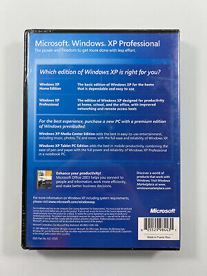 WINDOWS XP PROFESSIONAL UPGRADE E885-03196 -SEALED WINDOWS XP PROFESSIONAL UPGRADE E885-03196 -SEALED