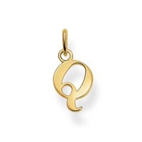 Thomas Sabo AnhäNger Buchstabe Q Vergoldet 925Er Sterlingsilber PE604-413-12