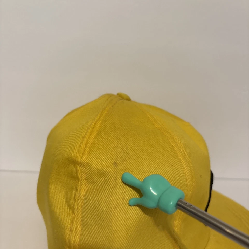 Vintage 80’s CAT Diesel Power Patch Yellow Hunting Hat Ear Flaps Size Large - Image 4 of 4