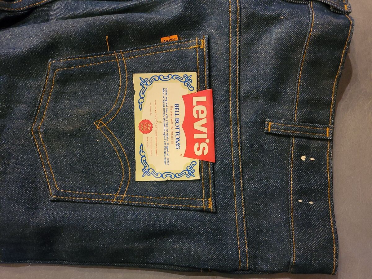 Vintage New Levis 646 Bell Bottoms Denim Jeans 42X30 Made in Vintage New Levis 646 Bell Bottoms Denim Jeans 42X30 Made in