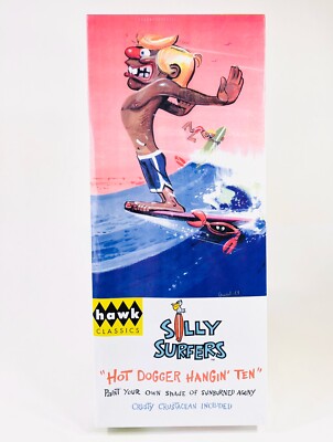 Hawk Classics Silly Surfers ''Hot Dogger Hangin  Ten'' Plastic Model Kit 16011