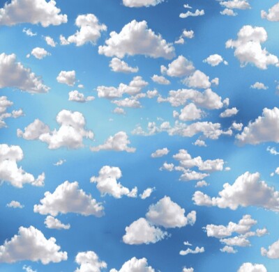 Windham Landscapes Blue Sky And Clouds Cotton Quilt Fabric by the Yard