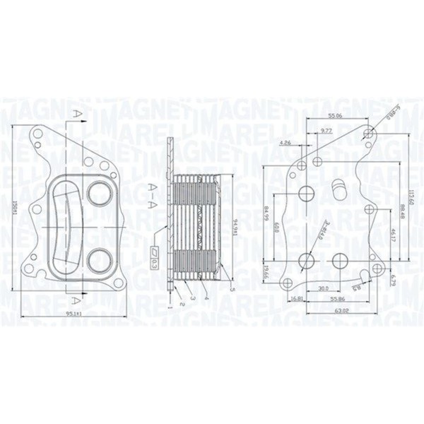 Magneti Marelli ÖLkÜHler Passend FüR CitroËN C4 C5 DS3 DS4 DS5 Grand DS DS Mini-image
