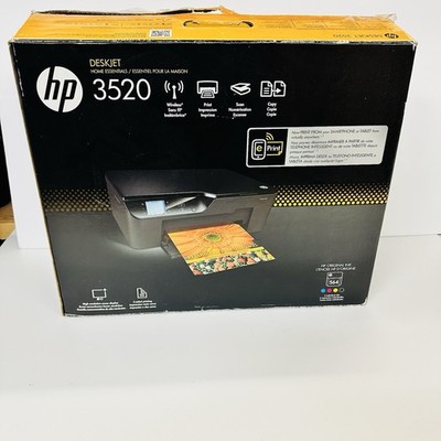 HP - Deskjet 3520 Wireless All-In-One Printer Brand New Open Box Complete!
