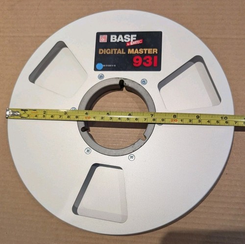METAL 10.5" 1/2" SPOOL FOR BASF 931 DIGITAL MASTER TAPE - Picture 3 of 3
