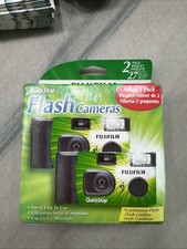 Fujifilm QuickSnap Flash Cameras 2-Pack 27 Exposures Green Black Expired 06/2017