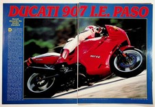 1991 Ducati 907 I.E. Paso Motorcycle Magazine Article Review Vintage Ad Lot