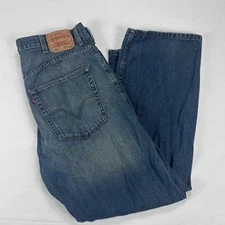 Levi's 569 Loose Straight Fit Jeans Blue Denim Men's W38 L32 Mid Wash