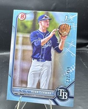 2022 Bowman Draft Ryan Cermak #BD-81 1st Bowman Sky Blue /499 Rays