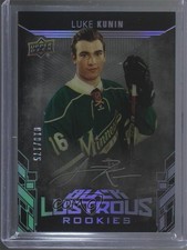 2017-18 SPx UD Black Lustrous Rookies Auto 10/175 Luke Kunin #LR-LK Auto 0b2i