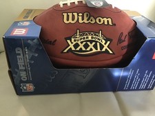 Authentic NFL Game Football  Super Bowl 39. Wilson officially licensed by NFL