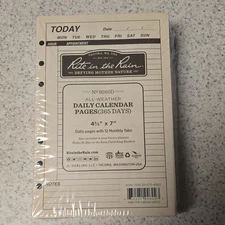 Rite In The Rain 9260D 4-5/8" X 7" All Weather Daily Calendar Pages 365 days Tan