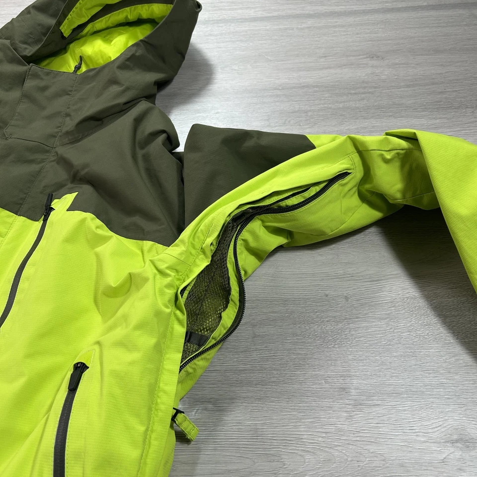 Chaqueta Burton Para Hombre Mediana Verde Oliva DRYRIDE Thermolite Con Capucha Snowboard Esquí Foto 4 de 4