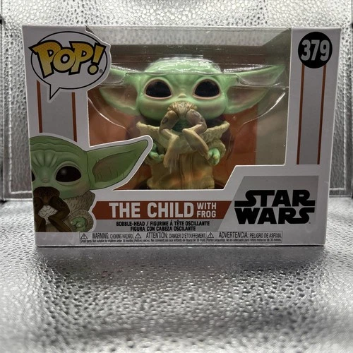 Funko Pop! Vinyl: Baby Yoda the Child with Frog Star Wars #379 Grogu