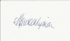 DOCTOR WHO SIGNED 127MM X 76 MM CARD OF MAUREEN LIPMAN WAS WIRE IDIOTS LANTERN