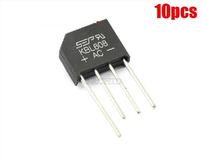 10Pcs KBL608 KBL-608 6A 800V Bridge Rectifier oy