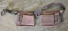 CLC Custom Leathercraft 19427 Construction Work Leather Tool Belt Apron 12 Pockt