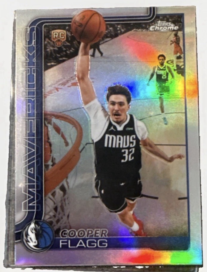 2025-26 Topps Chrome Update Cooper Flagg RC Refractor Rookie #151 Mavericks A