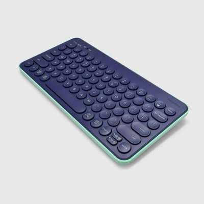 Heyday Wireless Keyboard Bluetooth Navy Blue/Teal Compact Open Box