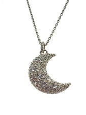 Swarovski Moon Necklace -- with pendant, for women