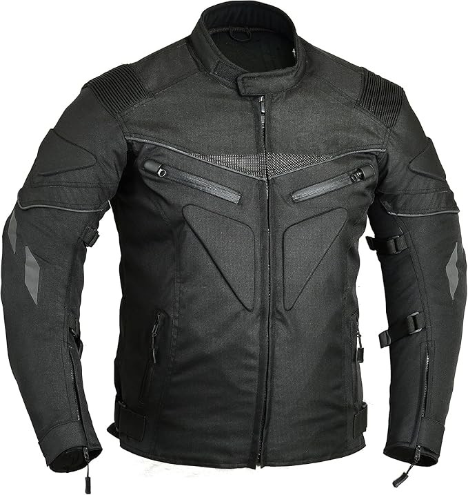 Motorcycle Jacket for Men, Weather Resistant Cordura Textile Fabric for Enduro