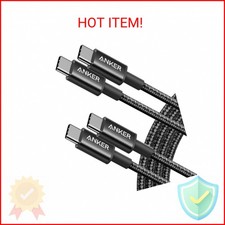 Anker USB C to USB C Cable, Type-C 60W Fast Charging Cable 6 FT, 2Pack for iPh