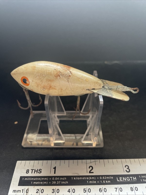 Vintage Wooden Bomber Fishing Lure 