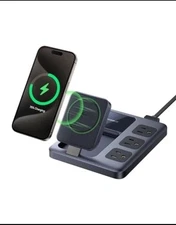 BASEUS NOMOS 8-IN-1 MAGNETIC CHARGING STATION QI2 CERTIFIED 15W WIRELESS