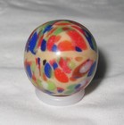 Czech Bullet Mold Confetti Guinea-Like Marble / Bead - 11/16" of an inch - NM — photo 8
