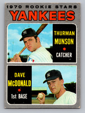 1970 TOPPS #189 THURMAN MUNSON NEW YORK YANKEES ROOKIE