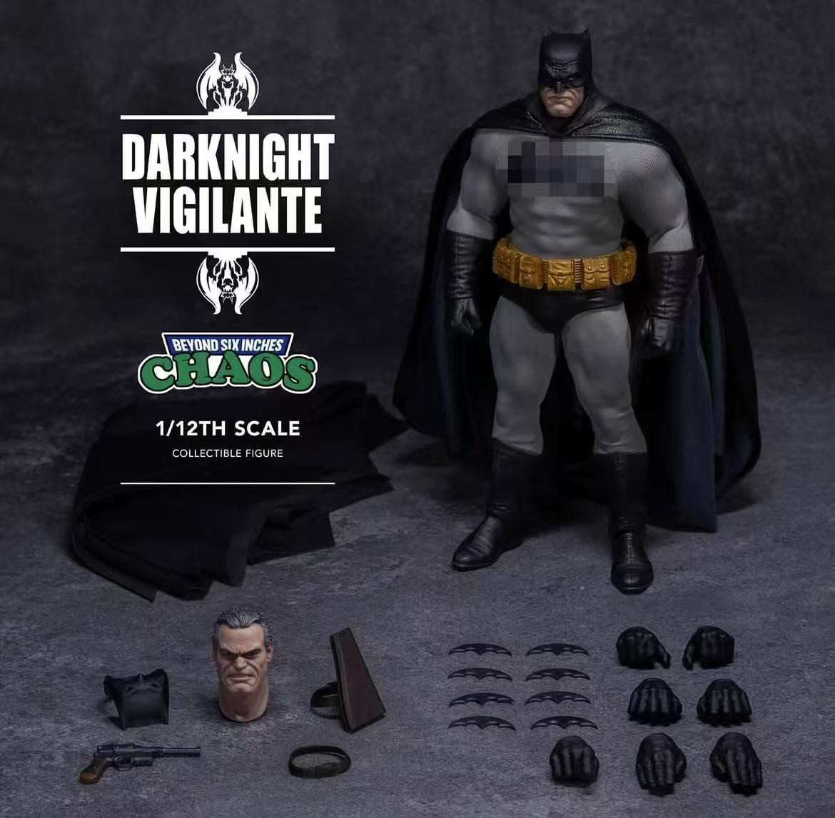 CHAOS 1/12 002 Darknight Vigilante Batman Black Original Action
