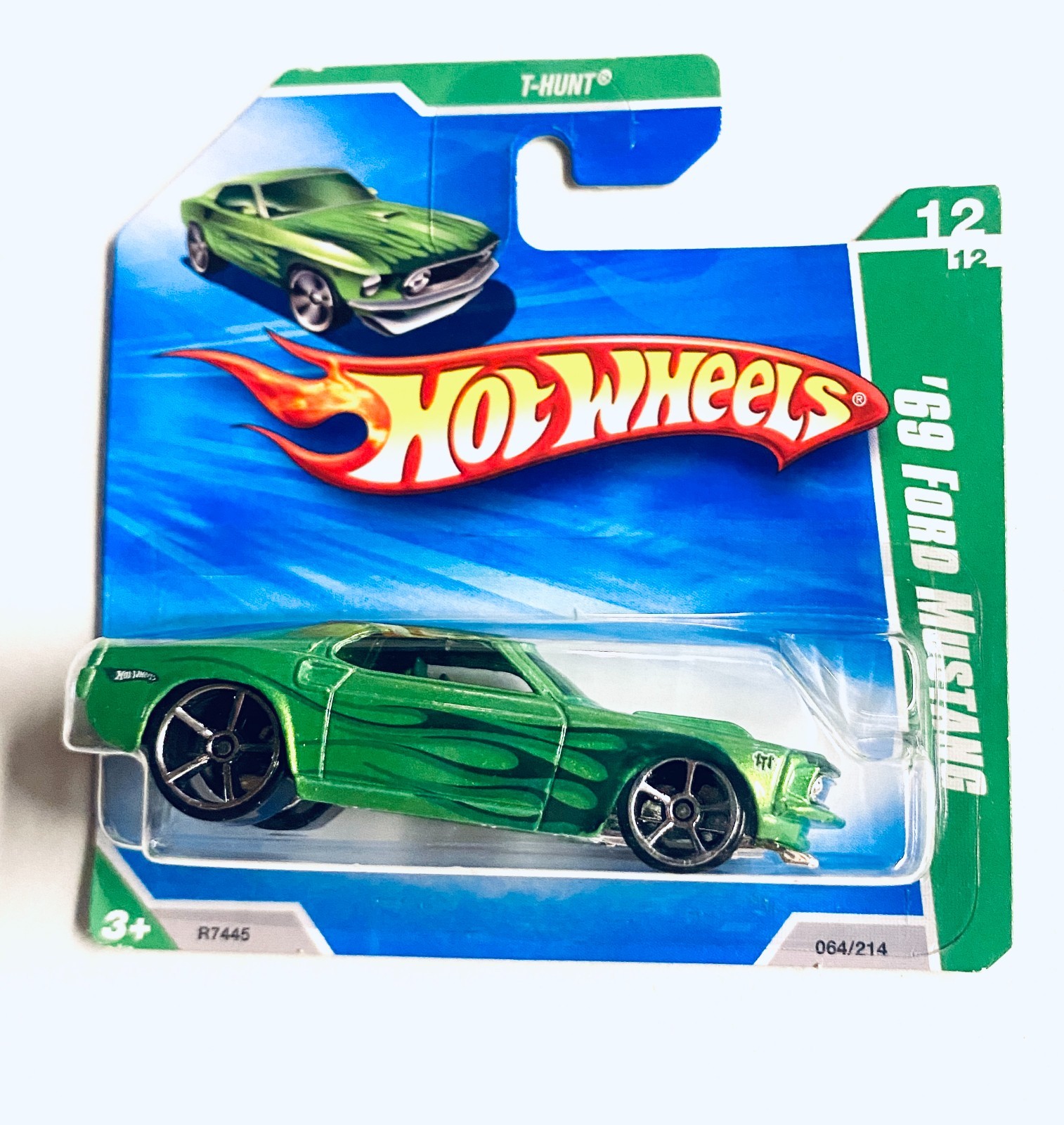 Hot Wheels - 2010 Treasure Hunt - '69 Ford Mustang - SHORT card