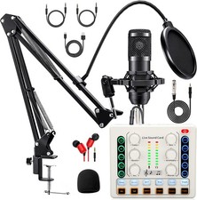 Podcast Equipment Bundle, BM-800 Podcast Microphone Bundle-Voice Changer with...