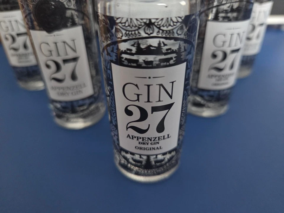 10 Flaschen - Gin 27 Premium Appenzeller Dry Gin 43% - 4cl - Bild 2 von 2